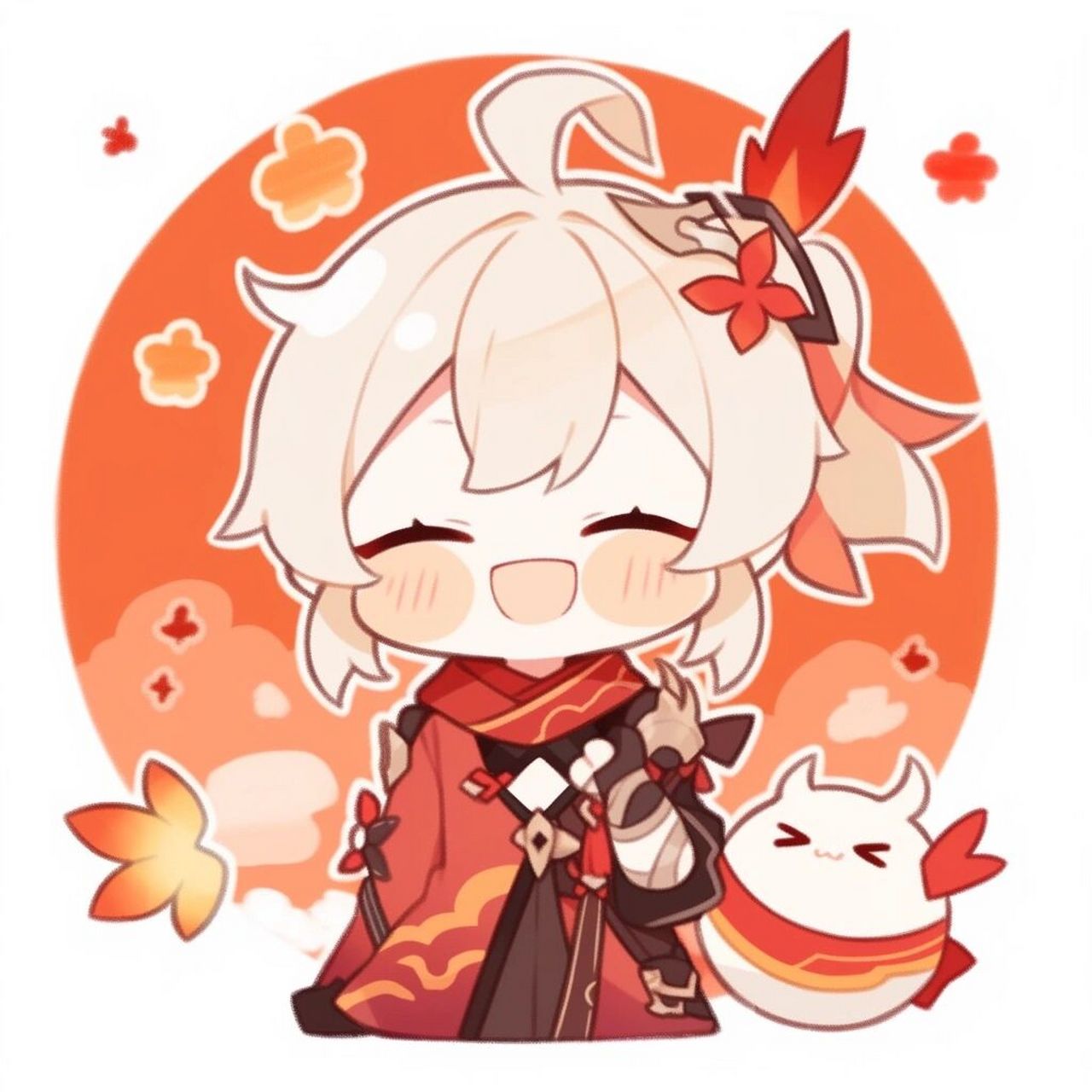 原神|超可爱的枫原万叶 既然手边有树叶94 我可