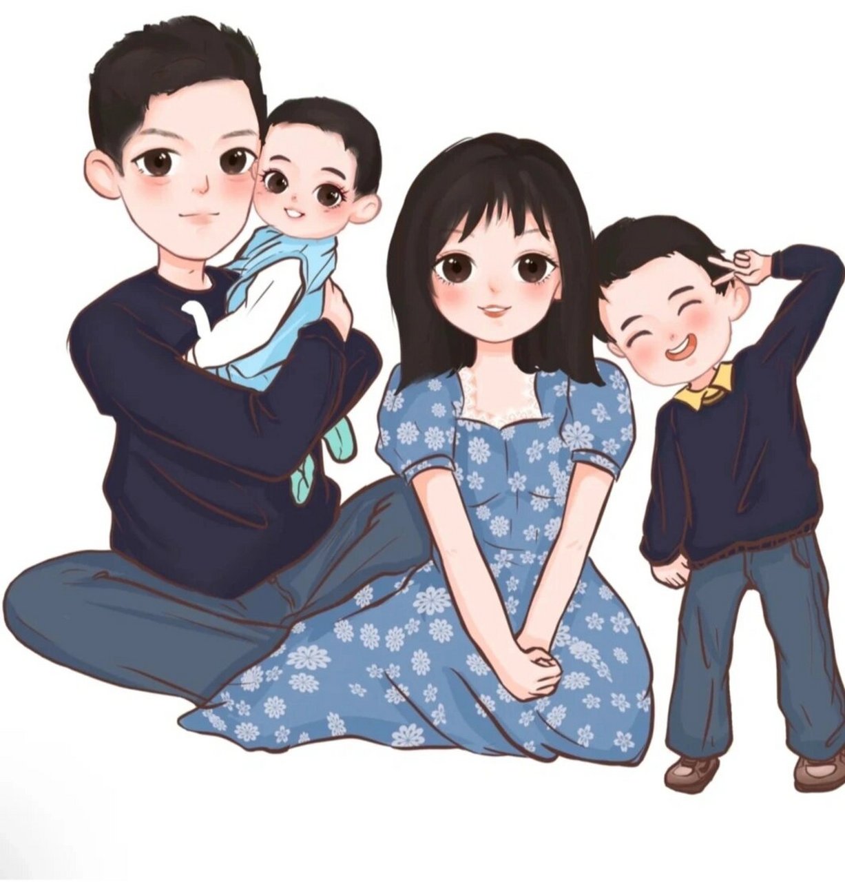 亲子头像两儿子头像