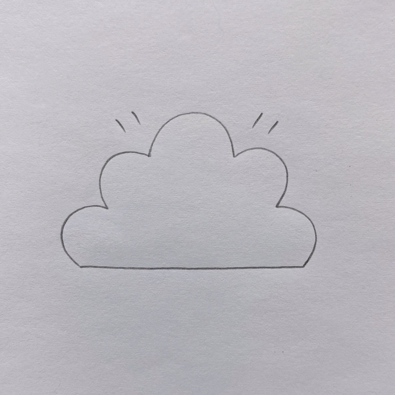 乌云简笔画教程