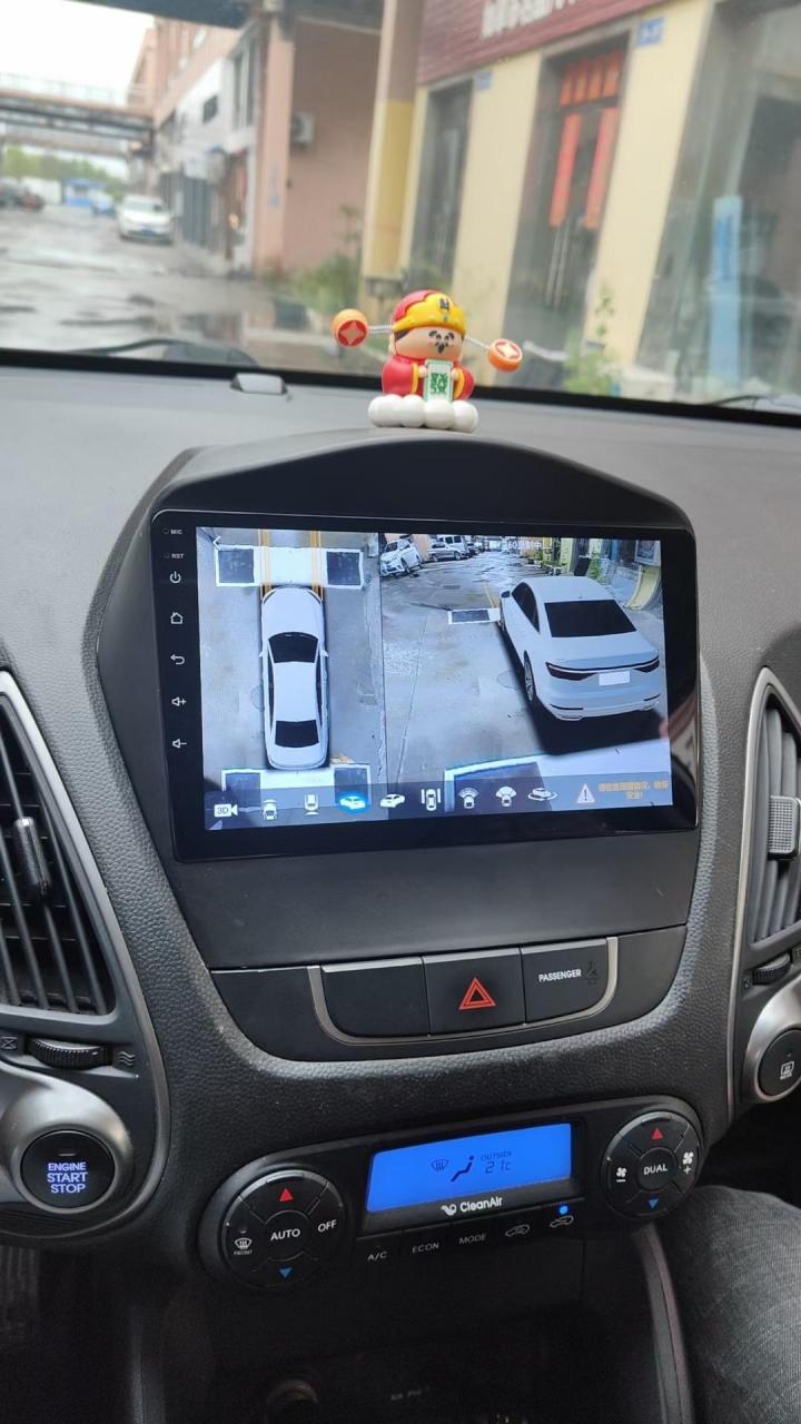 现代ix35升级泊乐全景导航一体机!