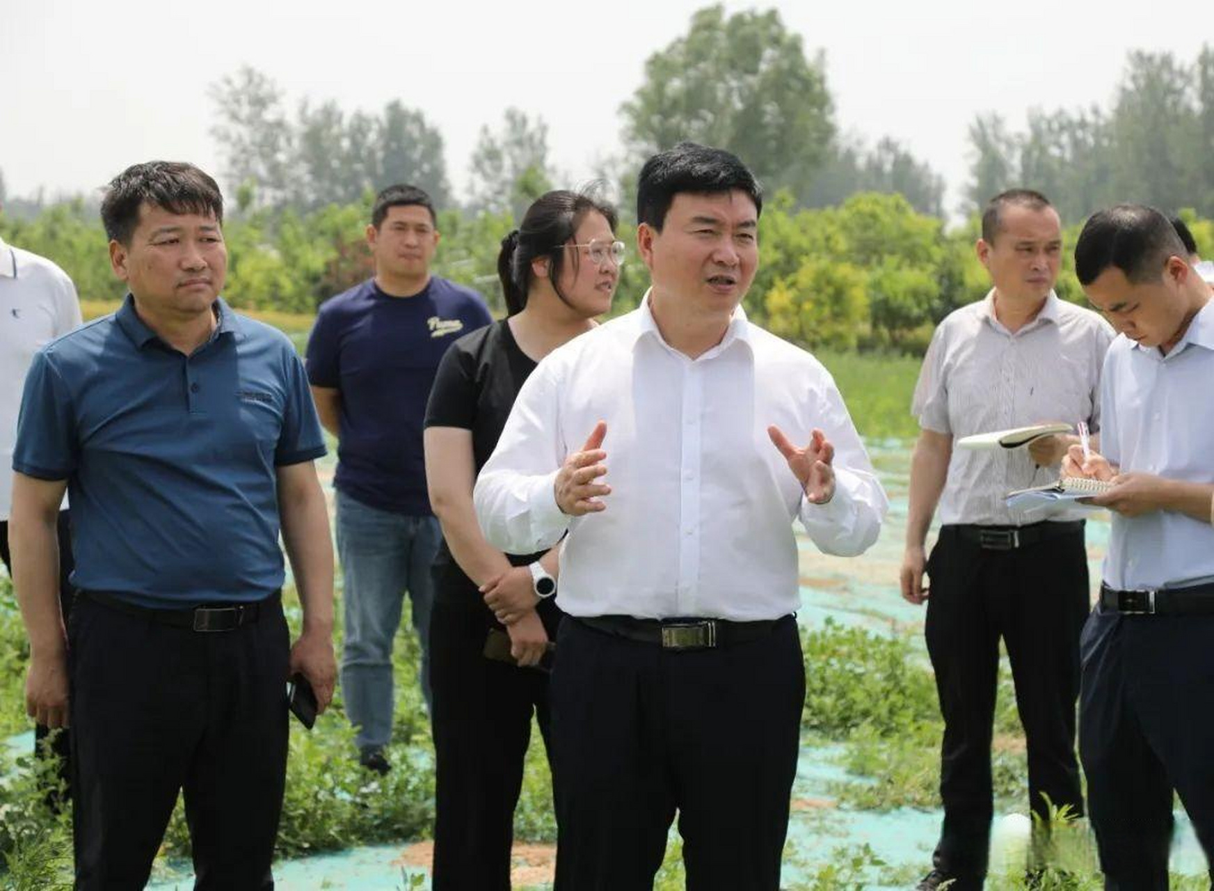 原阳县委书记刘兵带队督导调研预制菜产业园建设工作 5月18日上午