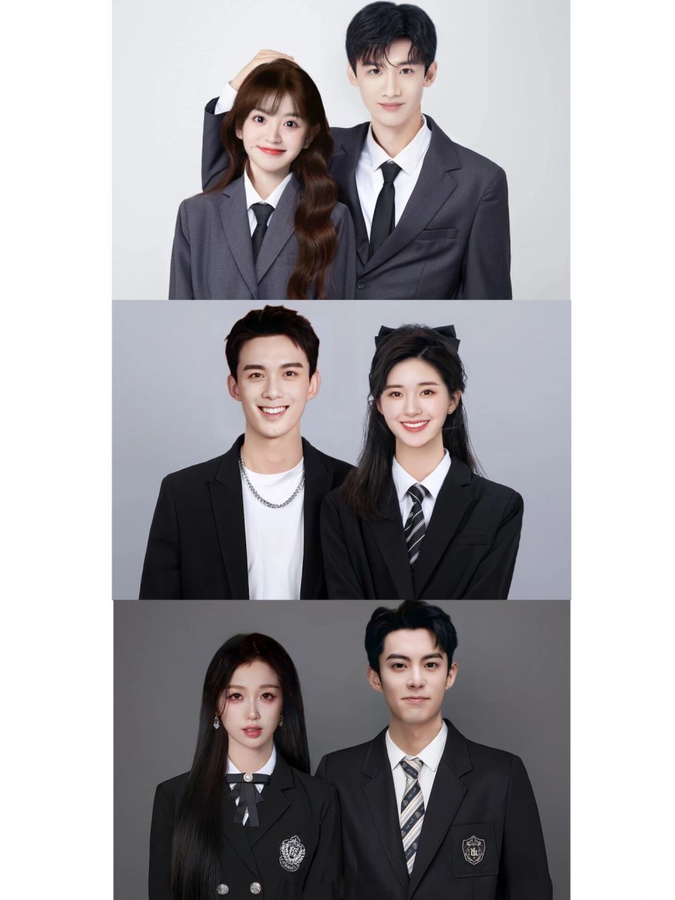 情侣证件照也太甜了 这也太甜了吧! cp集合 你更喜欢哪一对呢?