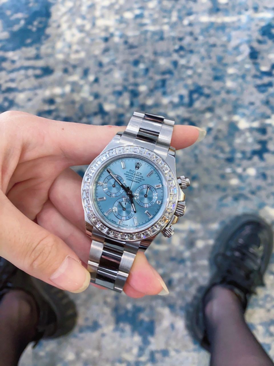 劳力士迪通拿116506冰蓝迪 加钻 劳力士迪通拿116506冰蓝迪 2018-11月