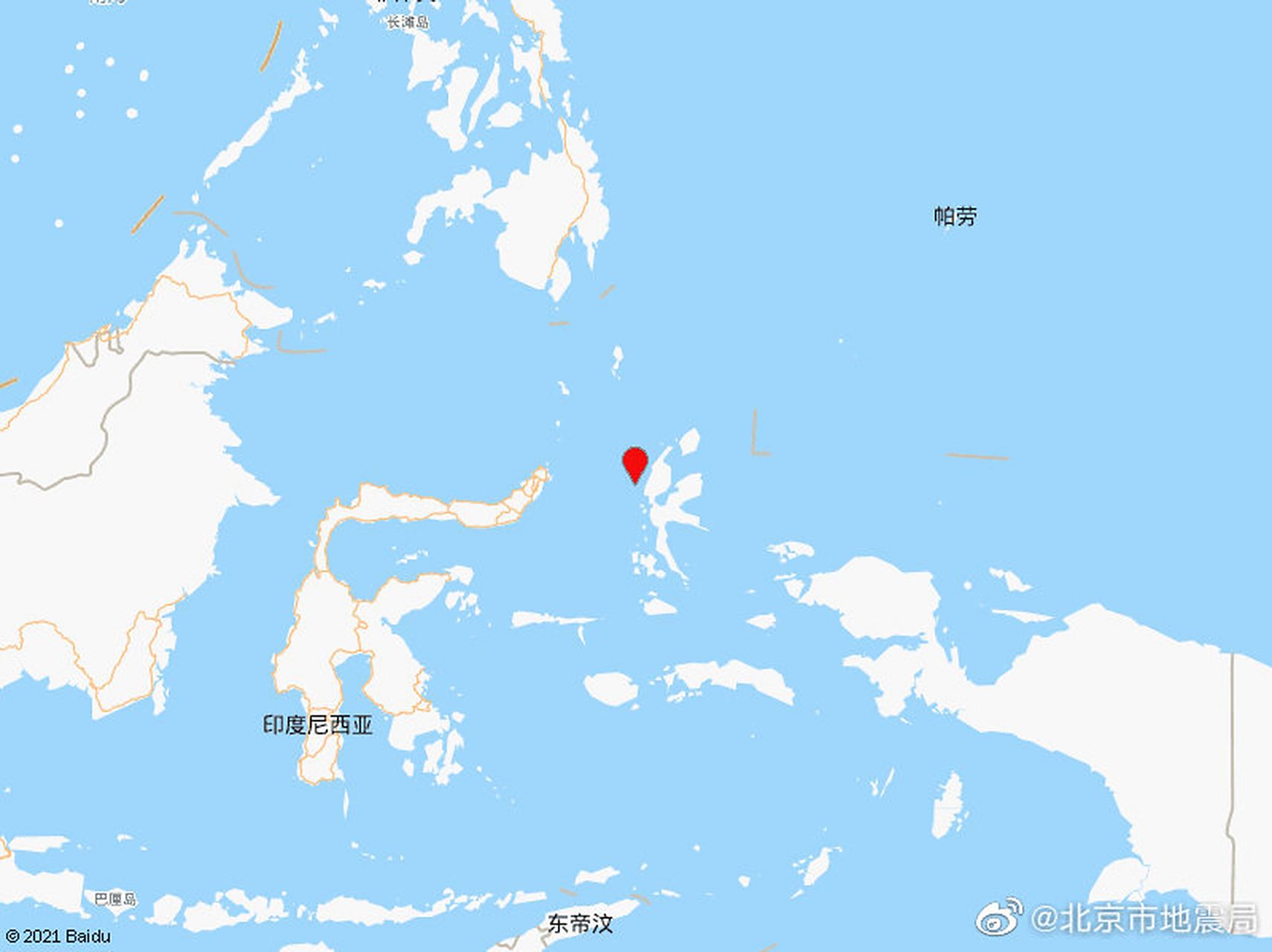【印尼哈马黑拉岛附近海域发生5.1级地震】中国地震台网正式测定:05月