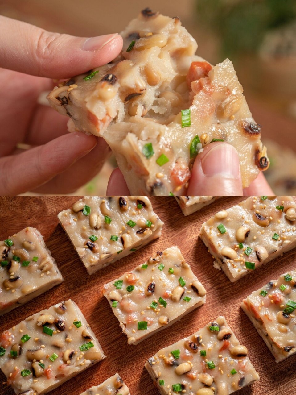 眉豆糕作为广东东莞的名小吃,与萝卜糕等广式糕