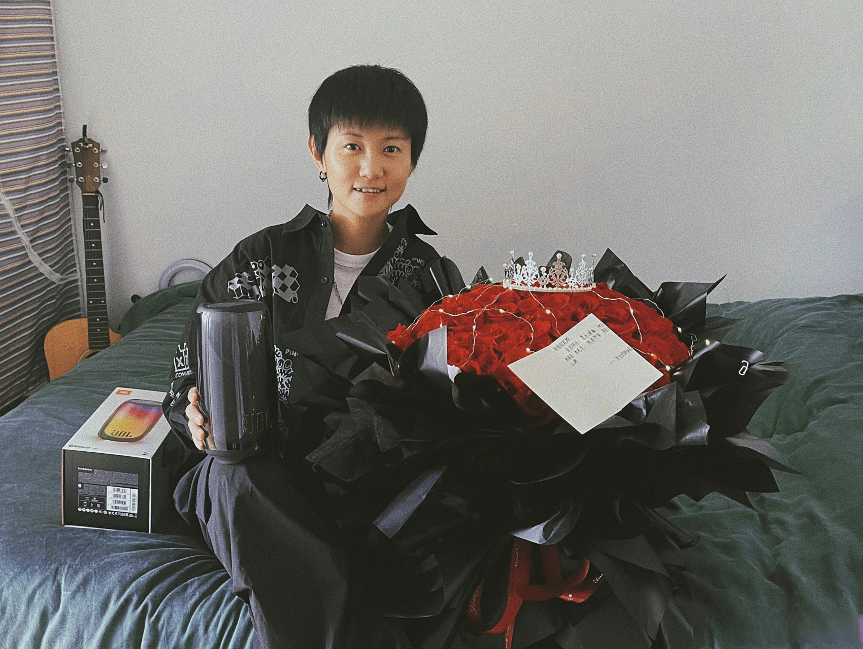 段林希# 谢谢御林军段林希全球后援会 每年的生日都有惊喜 都有花 