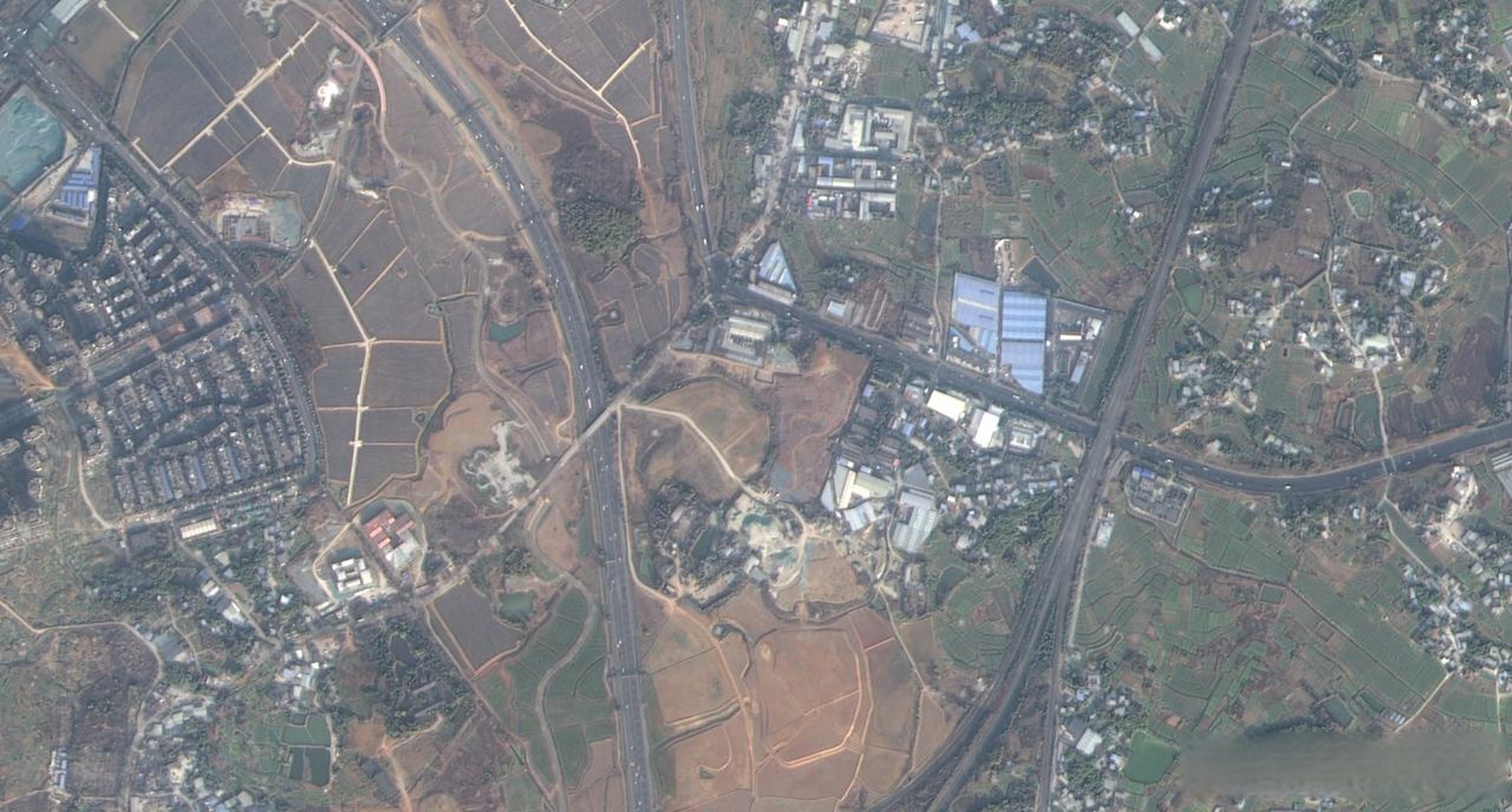 成都头条卫星地图今天为大家分享成都新都区部份区域最新高清卫星地图