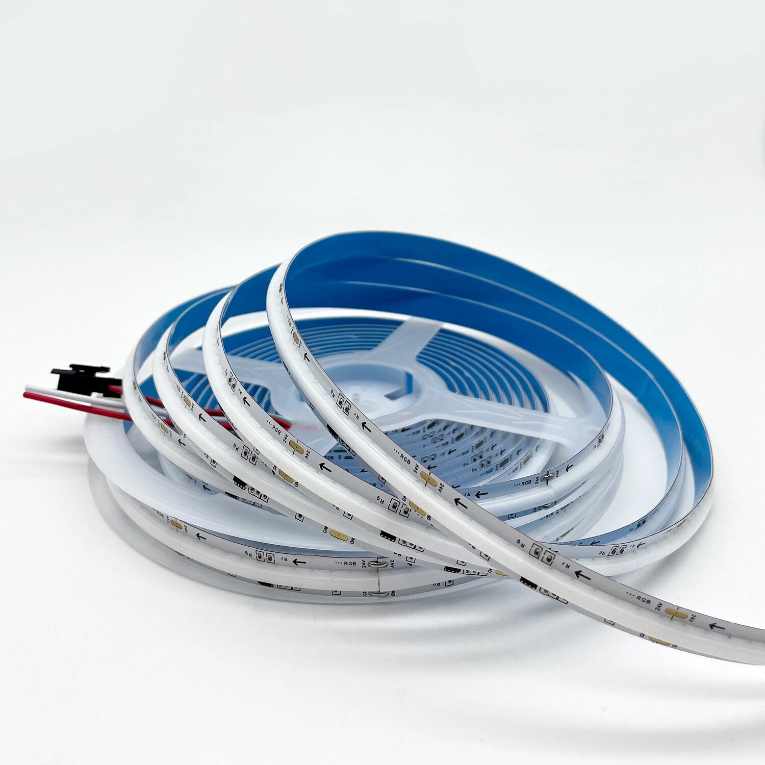 led软灯带 led软灯带,12v24vcob幻彩rgb低压灯带,每米720灯,宽度12mm