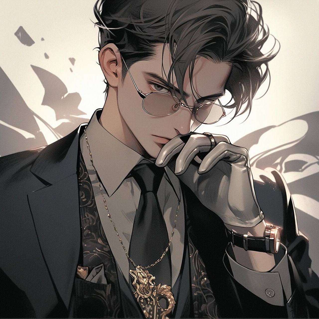 总裁头像风 灵感来源大勋花 他真的不是第一天这么帅的