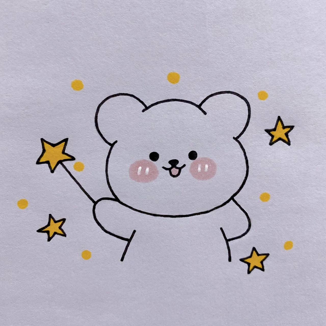 小熊简笔画教程