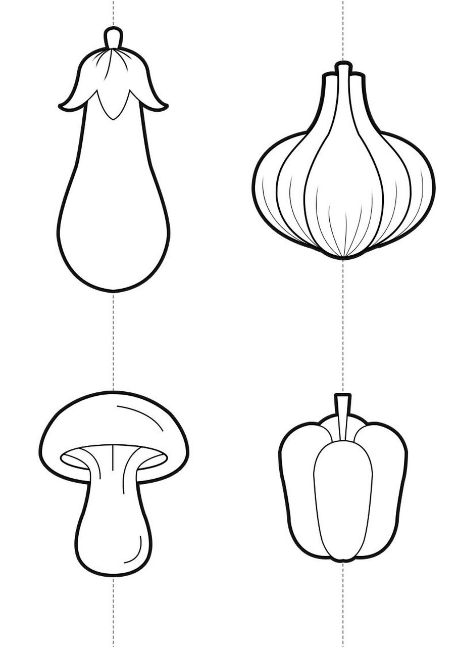 各种蔬菜的剪纸图片图片