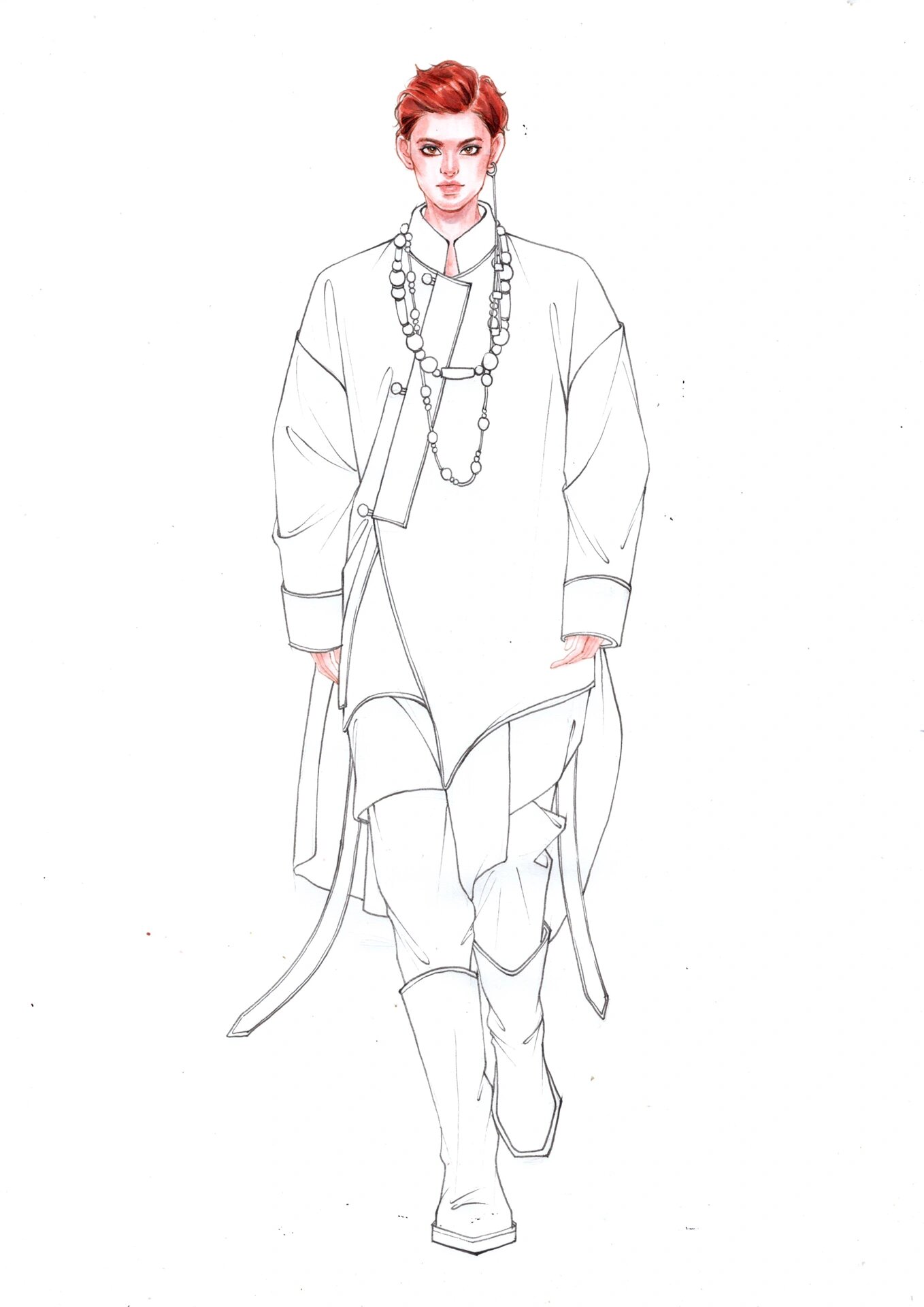 男装929978·线稿合集|时装画