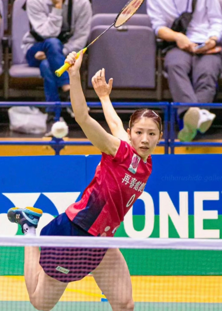 羽毛球#  志田千阳mm 图1的摄影师要扣95[嘻嘻]