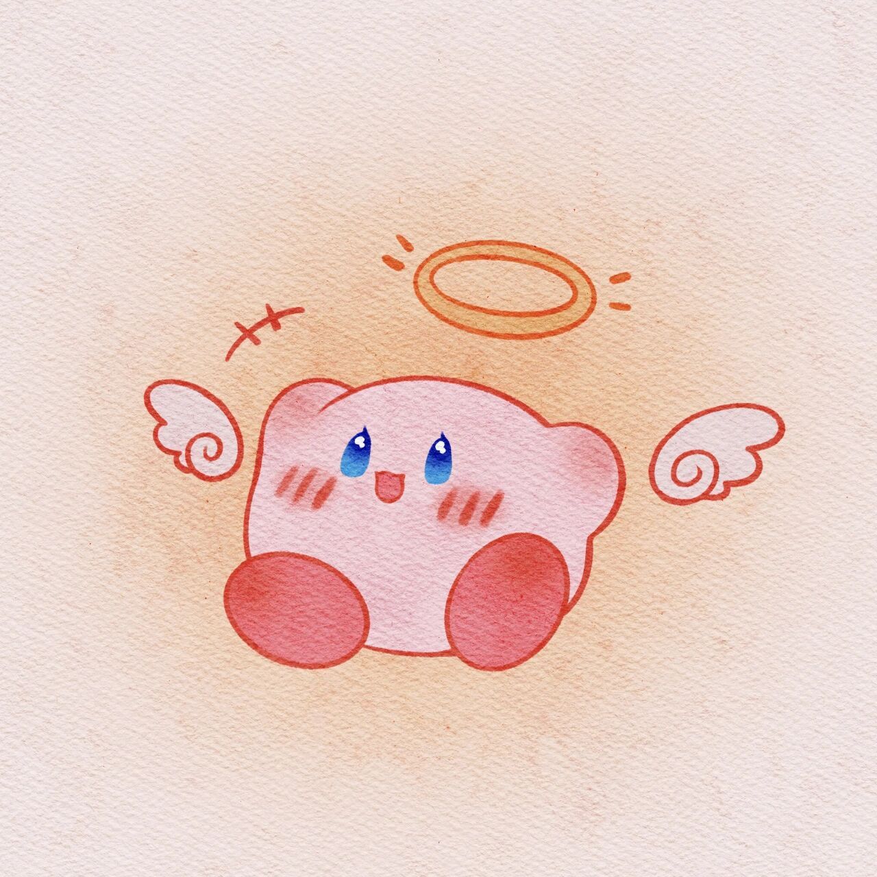 星之卡比简笔画1 是临摹,原图在最后一张哦.