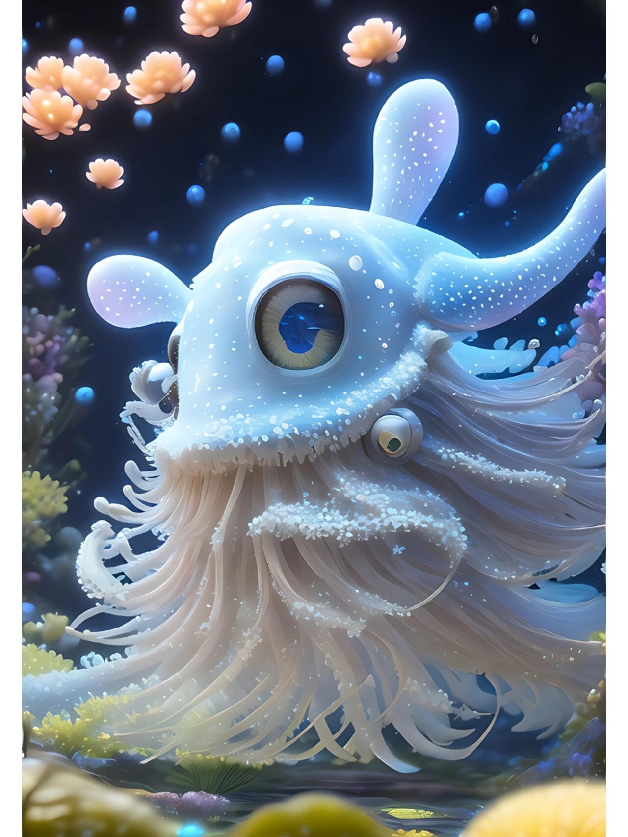 可爱的章鱼壁纸