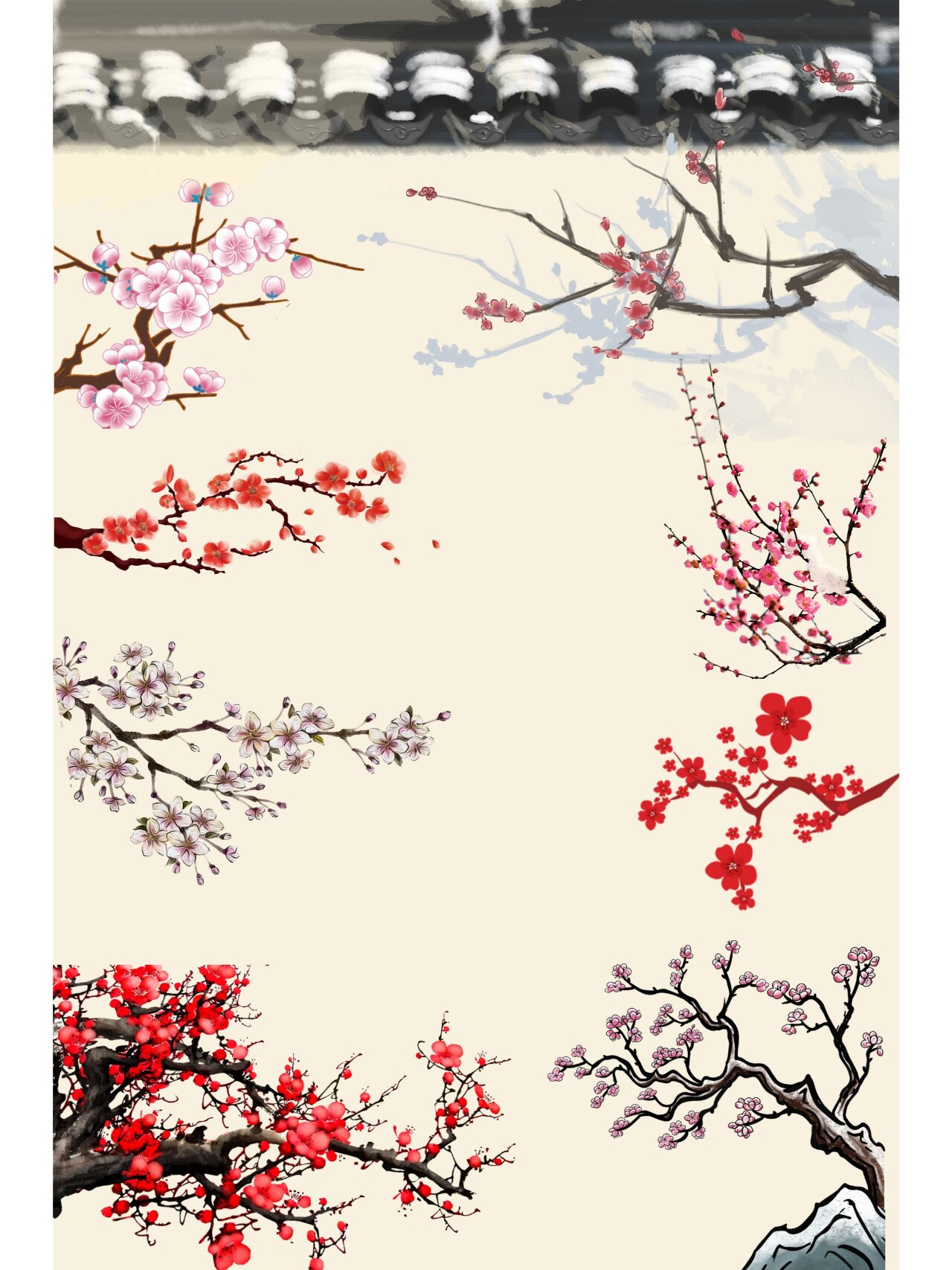 60款 | 国风梅花71 免抠 高清素材 速来取