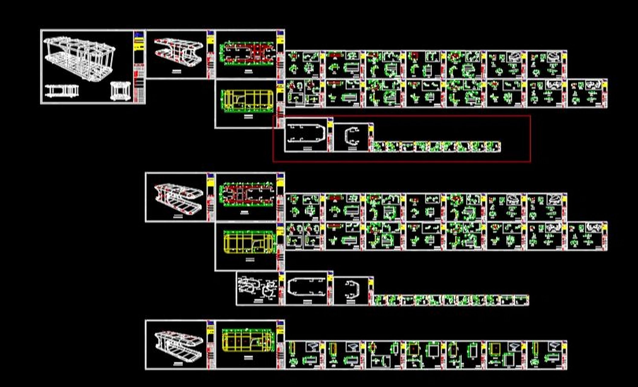 太空舱全套结构生产图纸 忙了四五天终于画完了