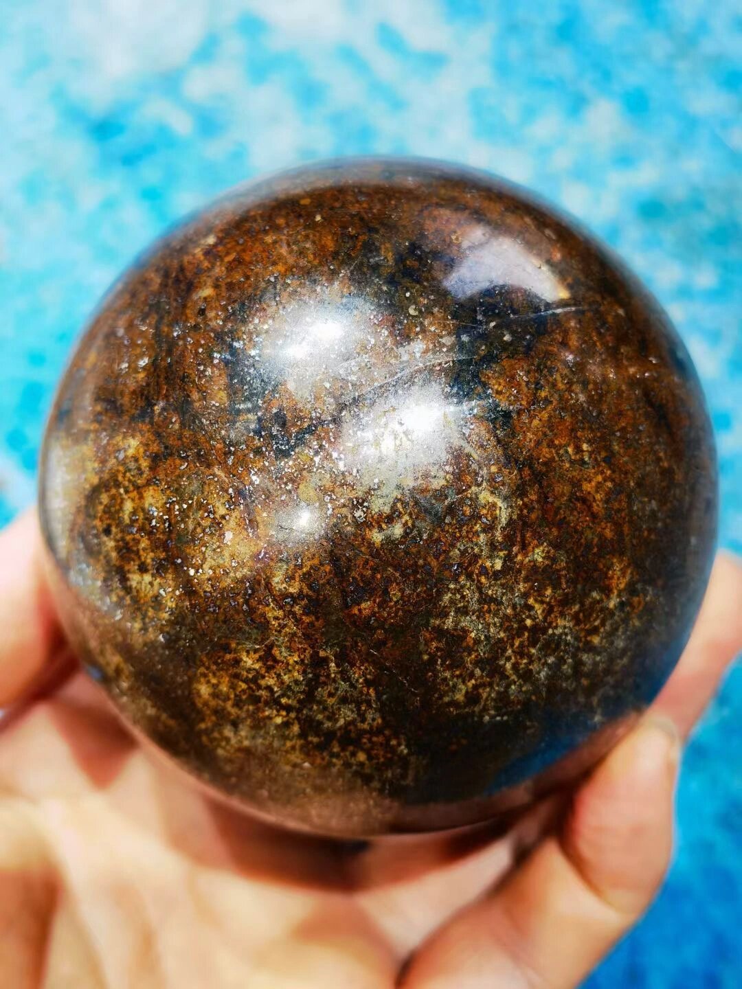 nwa西北非 彩色球粒石陨石 圆球