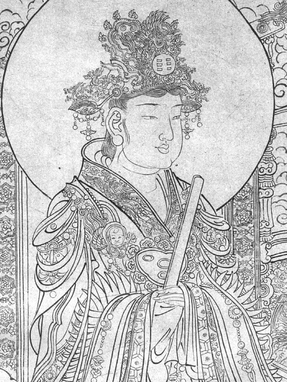 永乐宫三清殿壁画——西王母