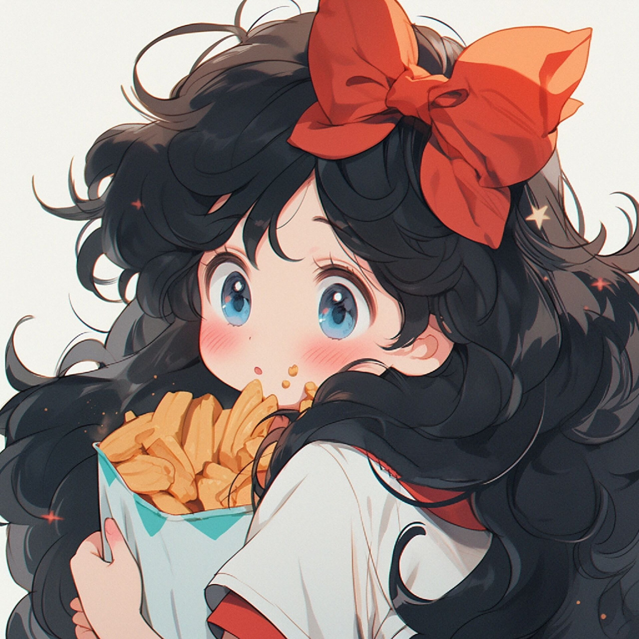 头像女|动漫蝴蝶结少女96每张都可爱 06画了一组好可爱的女孩子