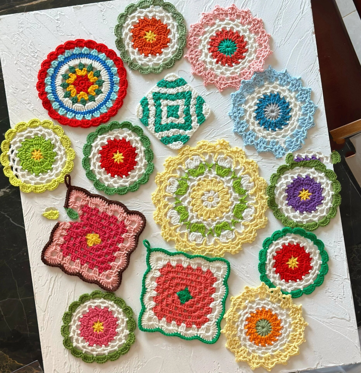 想看往期的姐妹可以点击我主页的"杯垫图解合集",方便快捷.