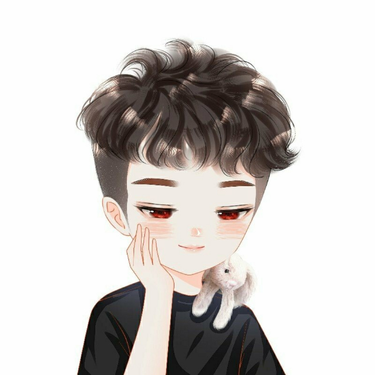 阳光可爱的男生真人手绘卡通头像 男生真人照片这么画,可爱又阳光 我