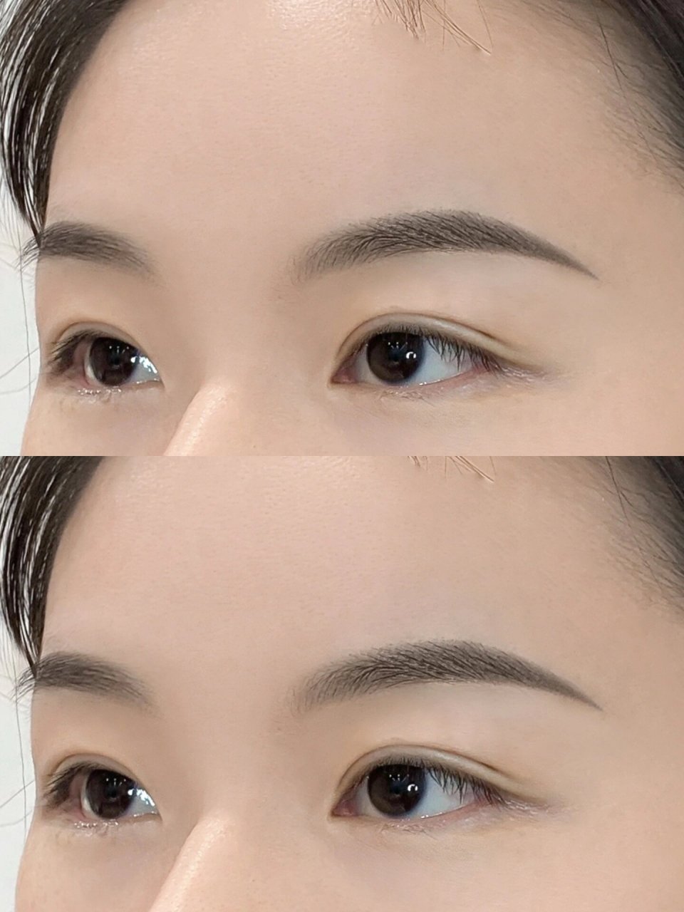 感觉五官立体度不太够的话可以试着在眉毛上下功夫,眉型不用太挑