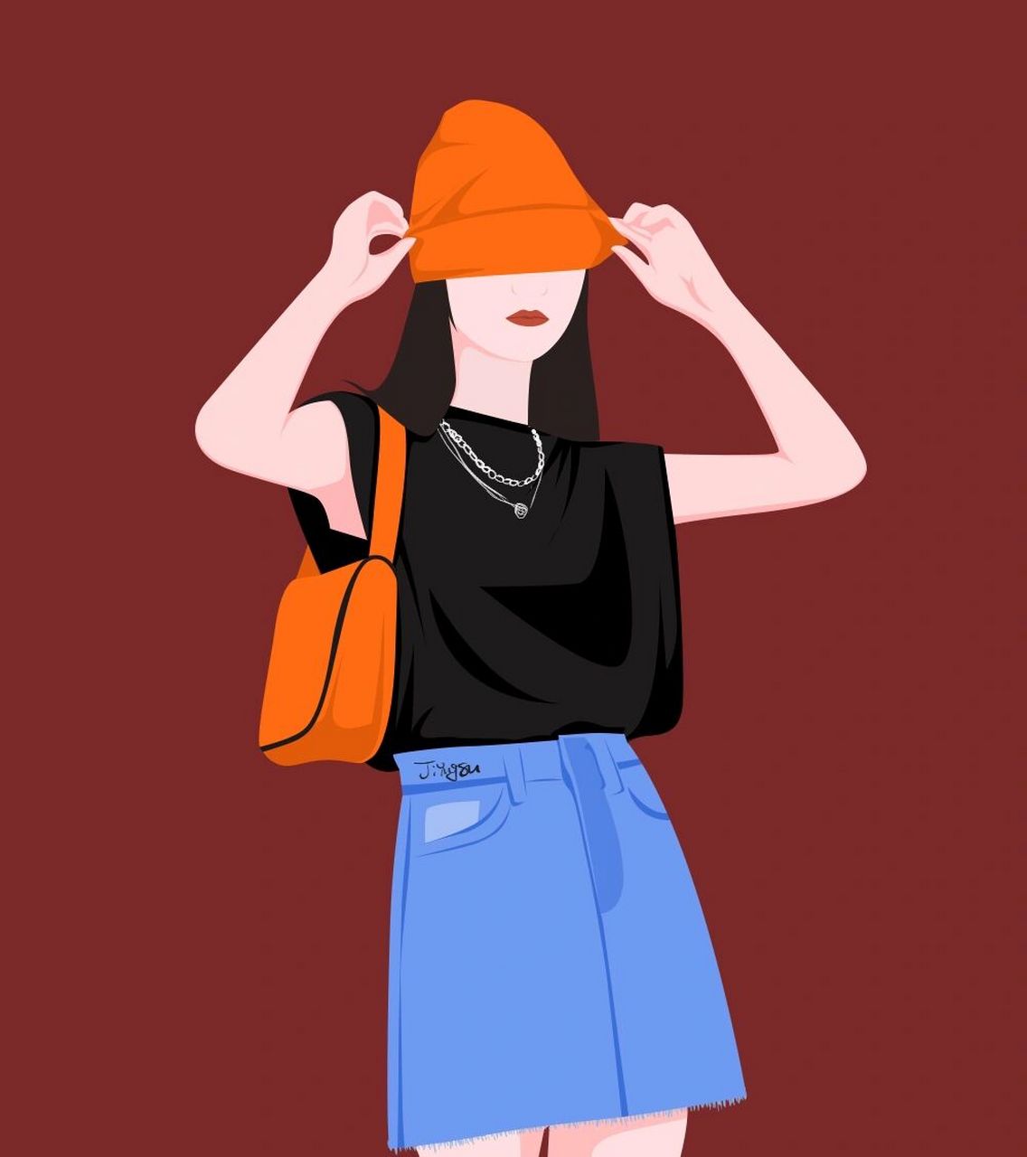 插画更新7-1|夏天的酷女孩头像来啦 我在这个夏天里,打着喷嚏～七月来