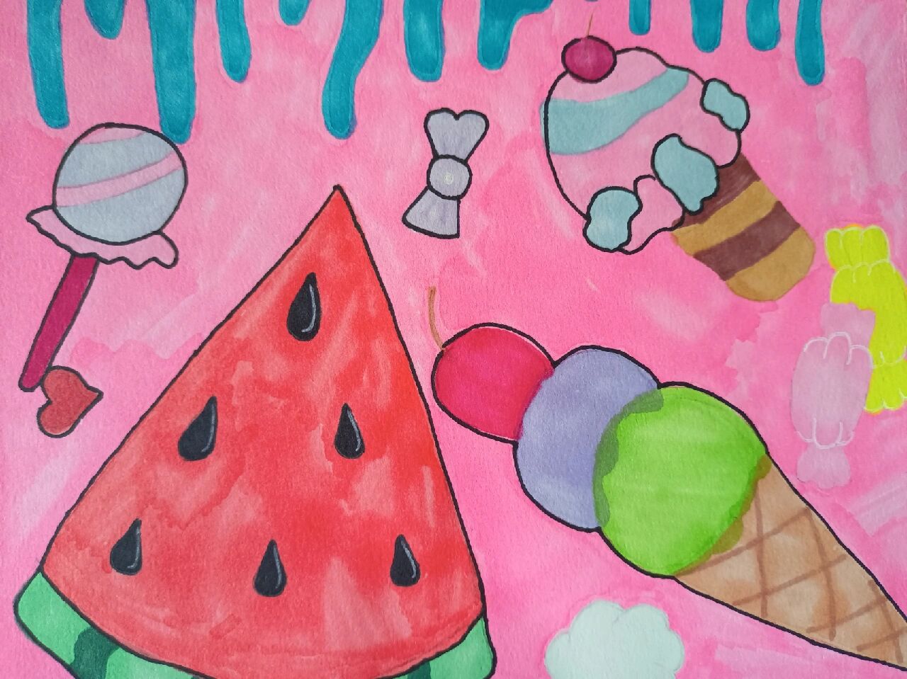 简笔画  酸甜苦辣     酸甜苦辣简笔画