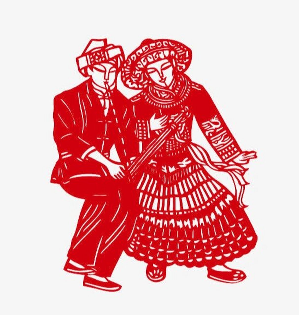 中国剪纸之苗族剪纸 95苗族剪纸俗称"苗族花纸","剪花","绣花纸"