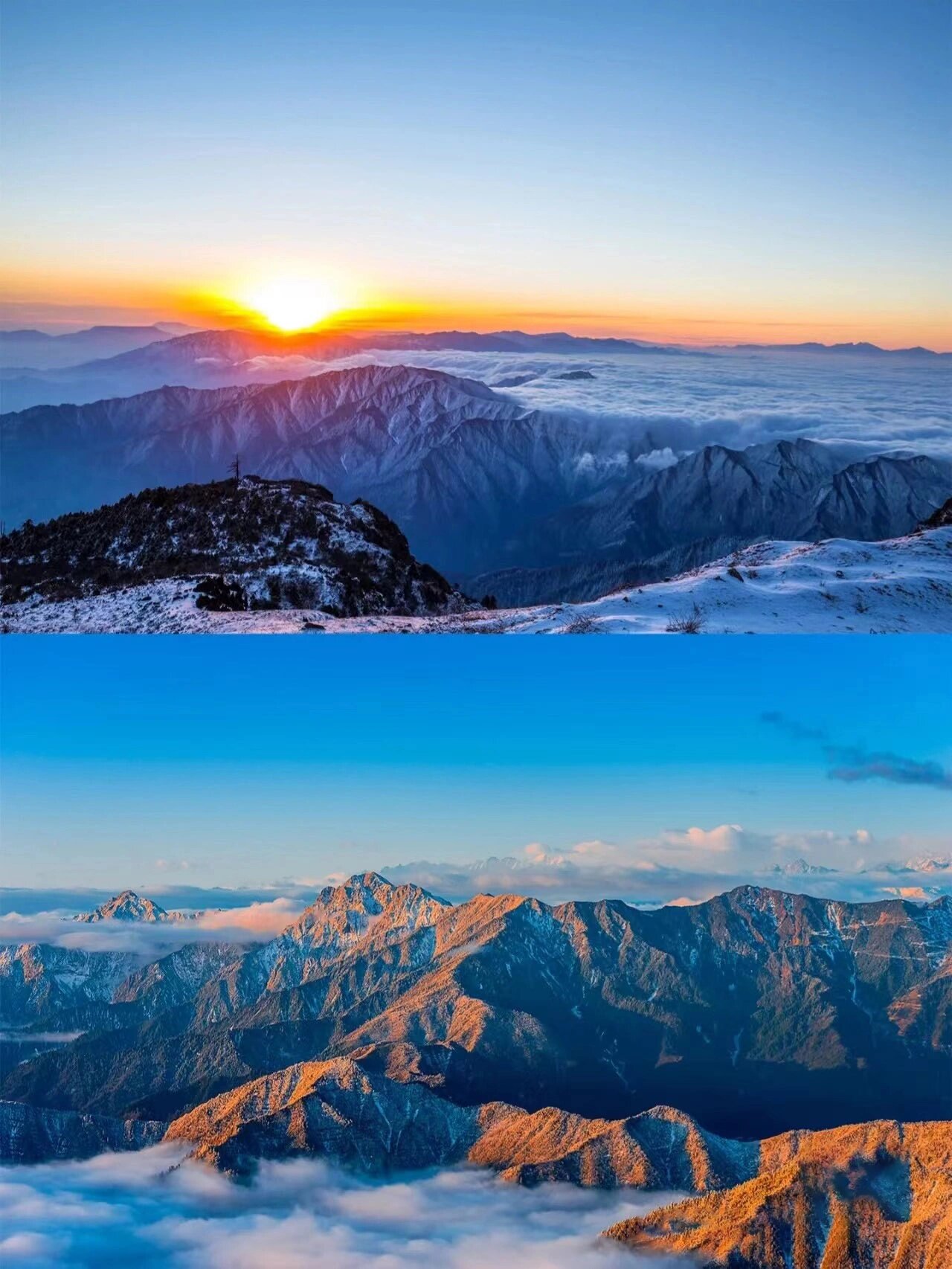 是一种仪式感,拥有蜀山之王贡嘎雪山全方位观景平台的牛背山,93白天