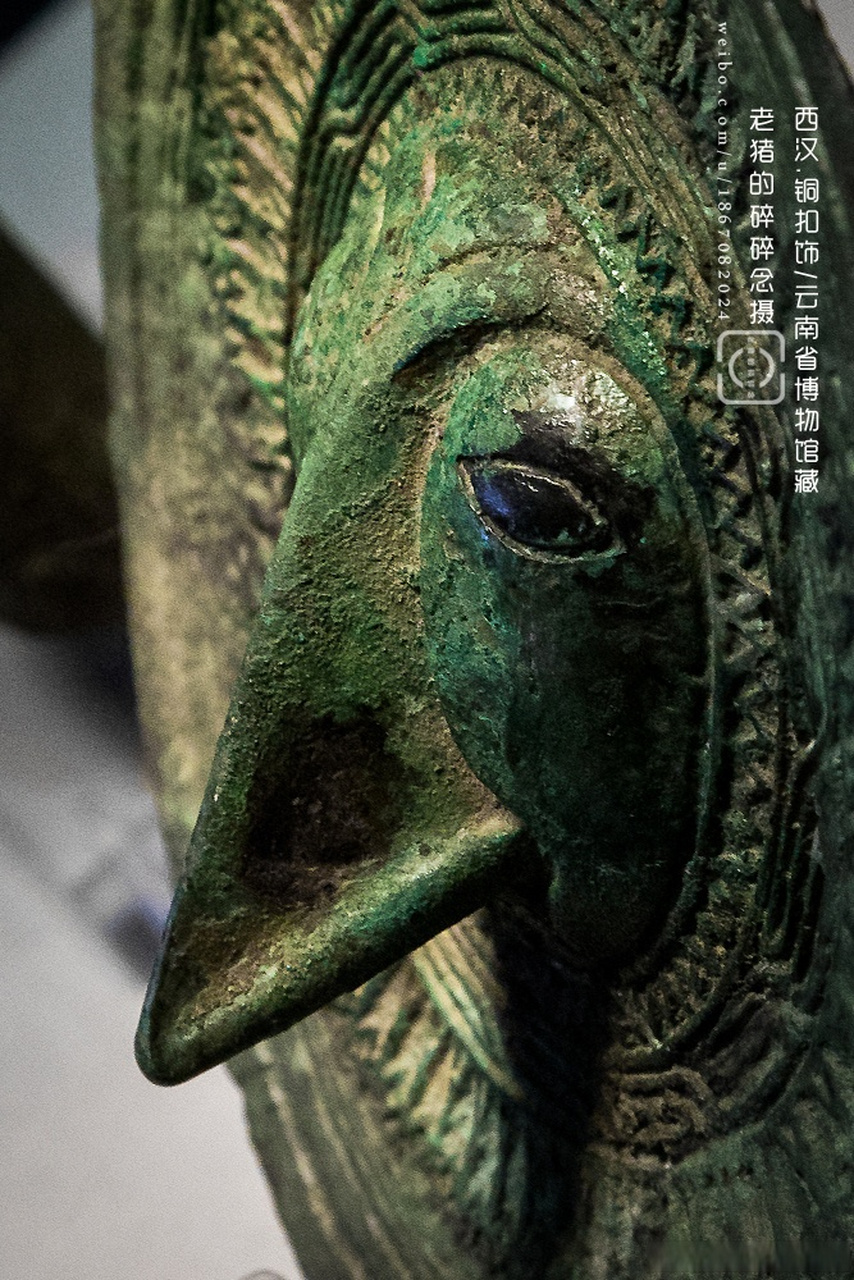 圆形鸟喙舞蹈人纹铜扣饰  云南省博物馆藏 官渡双龙桥遗址出土  真.