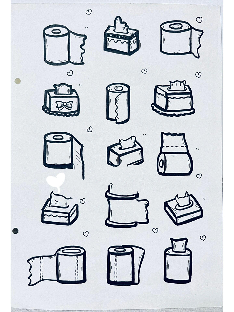 简笔画「卫生纸」0505