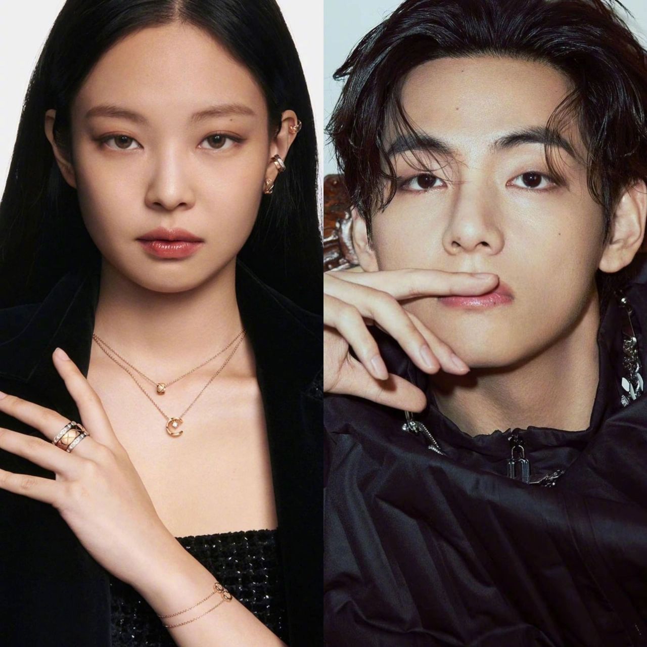 jennie演唱会中途不舒服突然离场,金泰亨紧急飞去巴黎陪她,泰妮巴黎2.