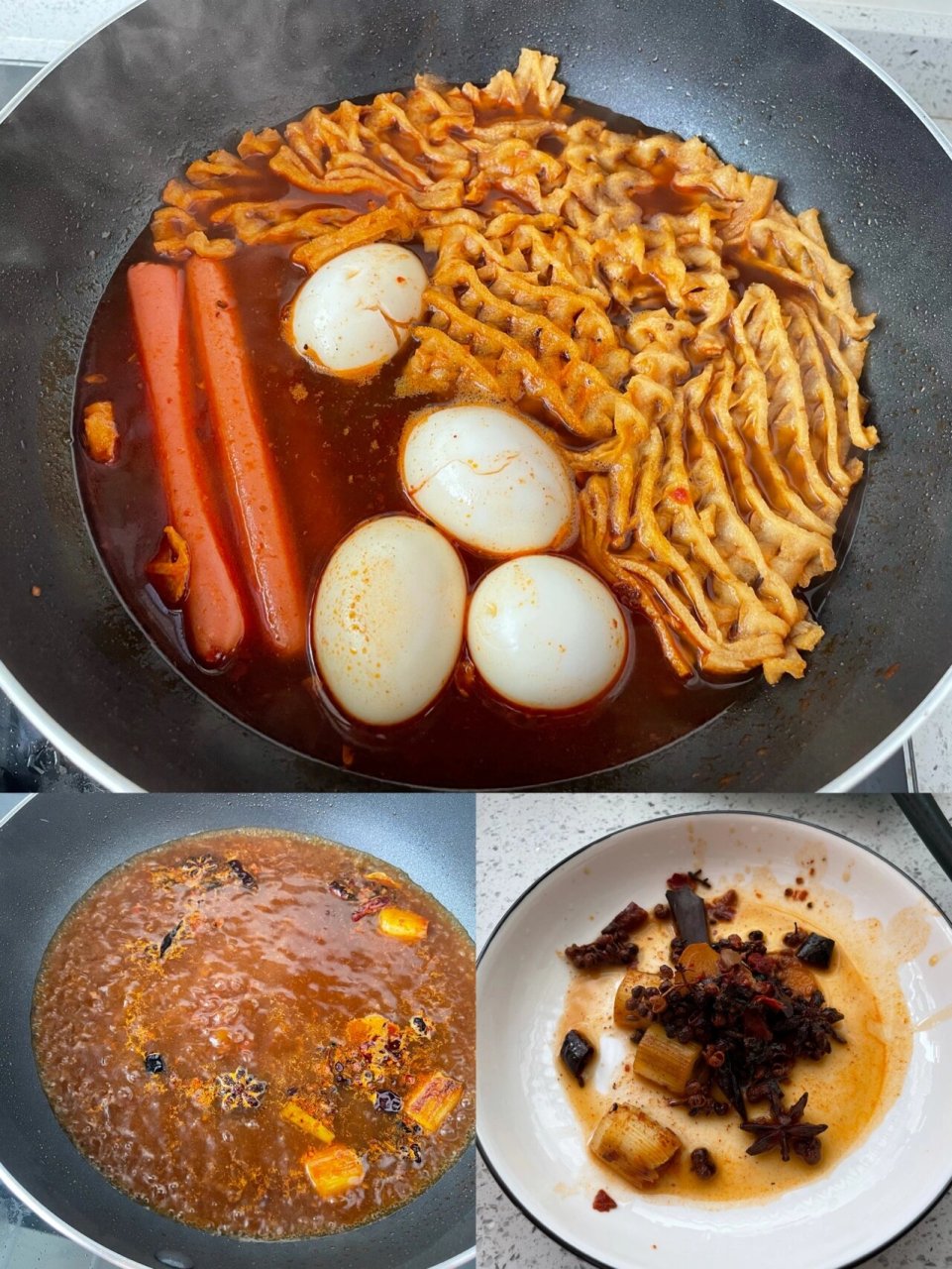 超简单的鸡蛋花干夹馍 食材:鸡蛋,花干,馒头(百吉饼也可以),火腿肠
