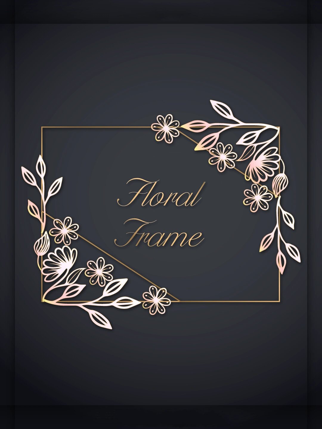 96简约手绘欧式花边植物文字边框设计素材60复古优雅欧式线条花纹