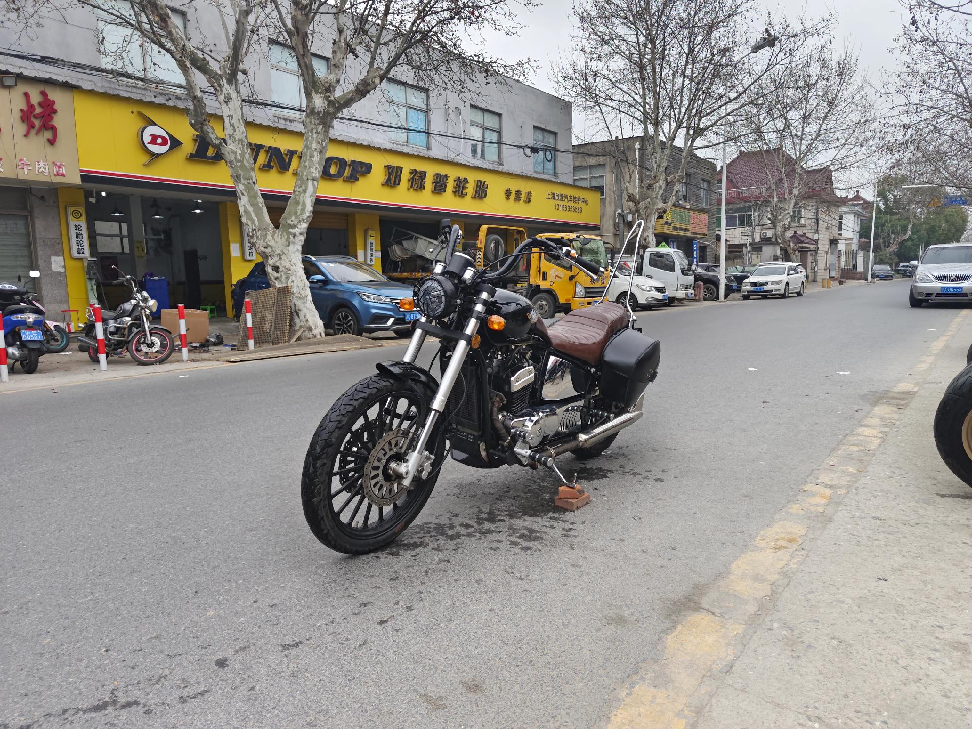 最新拿下17年《大地鹰王迪特娜350》加装一对皮质边包-增高手把-加大