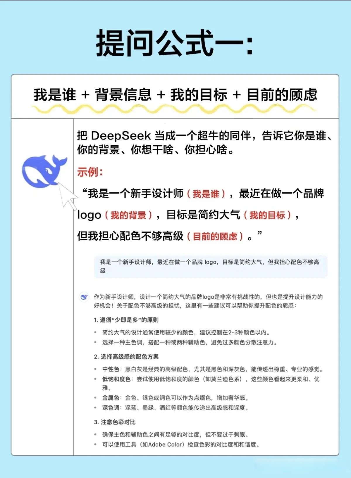 deepseek总结出 5个万能提问公式覆盖