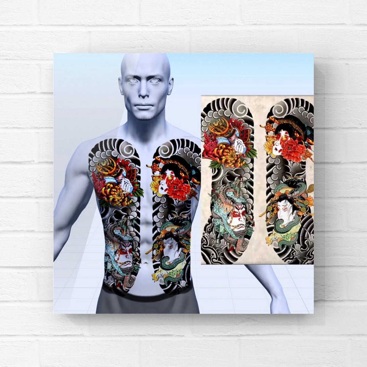 老传统开衫纹身图案手稿素材 #我的纹身分享# #纹身手稿# #纹身也清新