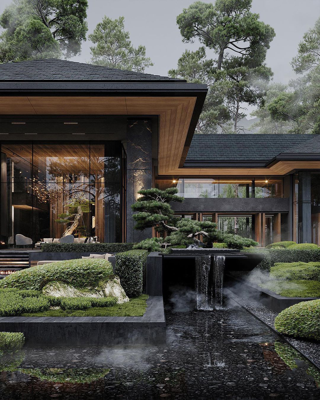 villa系列丨占地523平丨中式坡屋顶设计 92只做满意,有趣,有颜的