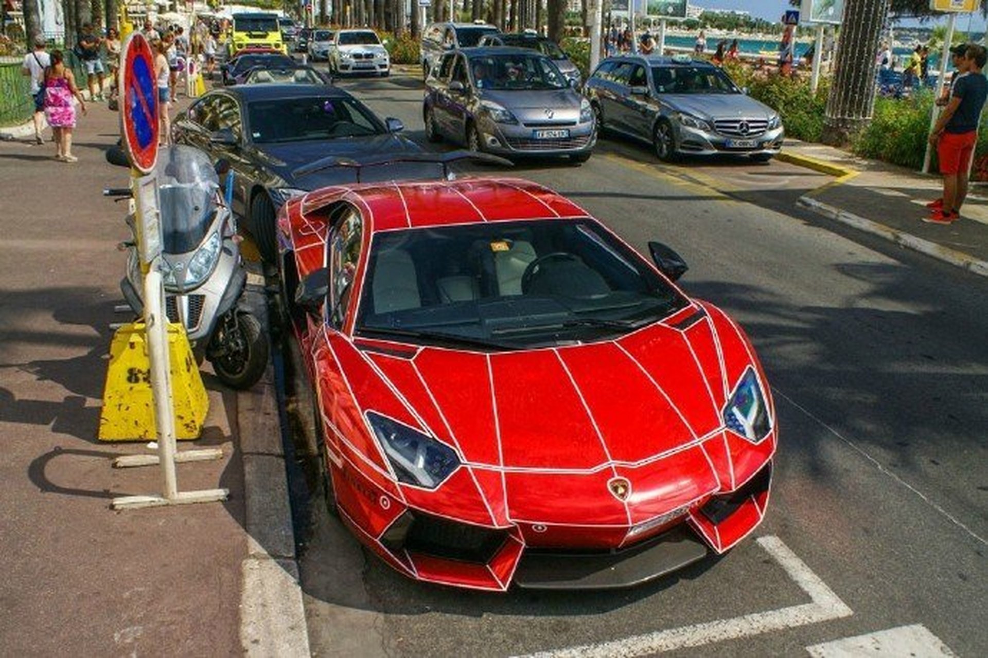 兰博基尼aventador lp760,这改装太拉轰了!#全球汽车