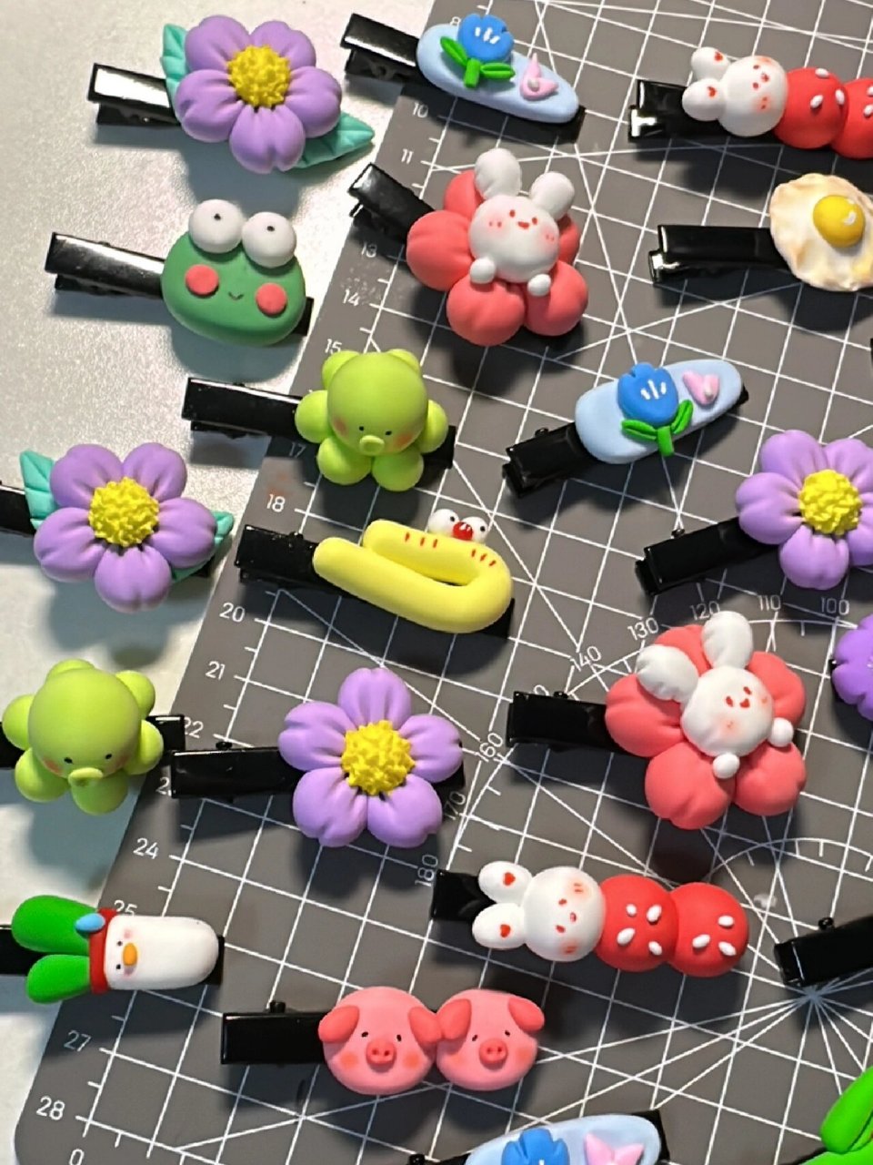 超萌可爱小发夹|超轻黏土手作 哦莫哦莫 简直为自己鼓掌939393