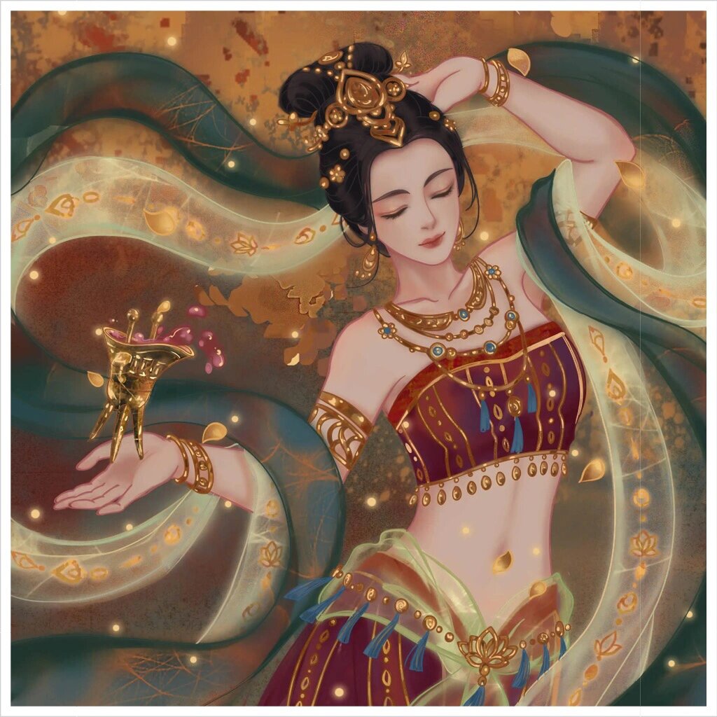 敦煌飞天系列的头像来了! 这个我超喜欢!