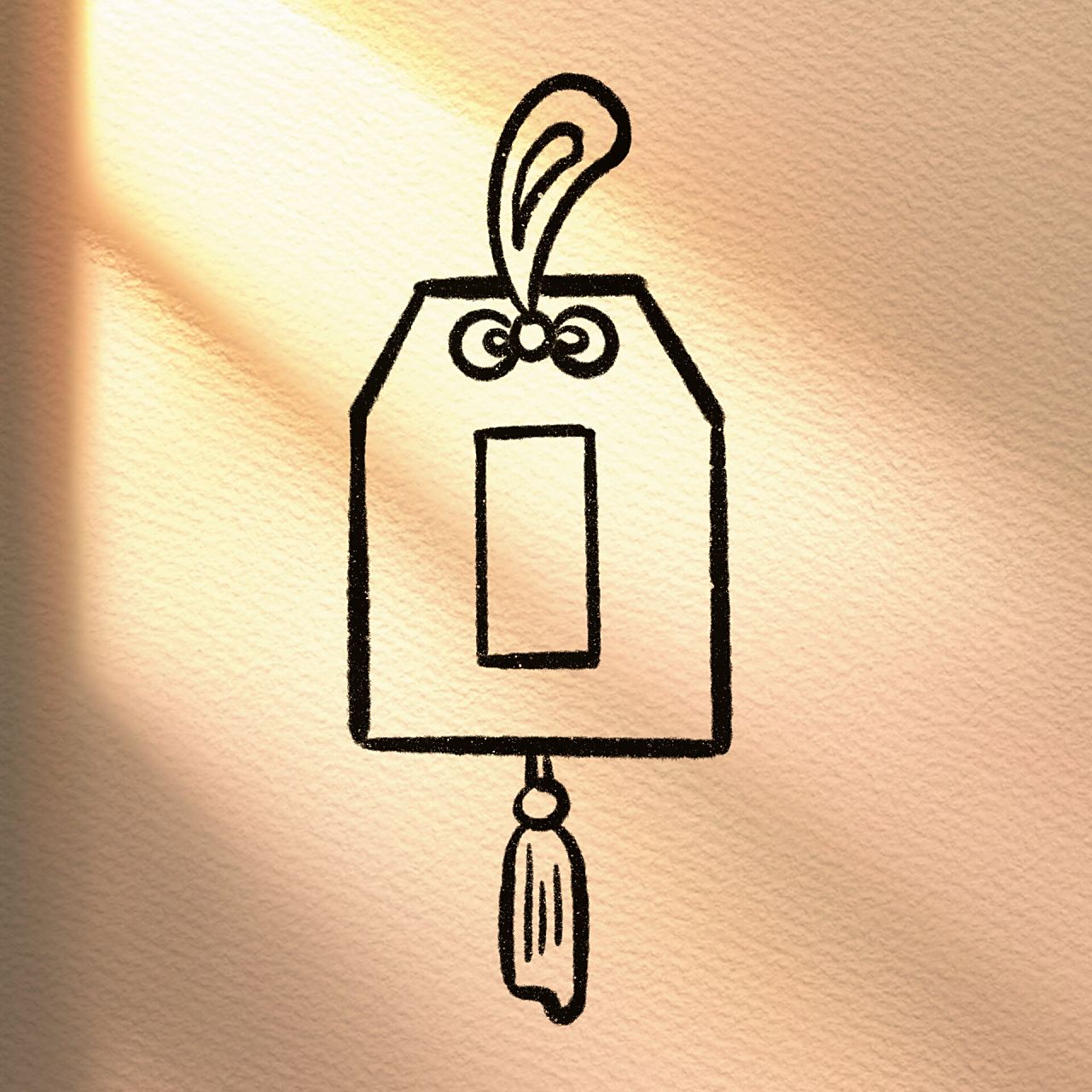 简笔画——开运护身符 春节简笔画,送你一个开运护身符.