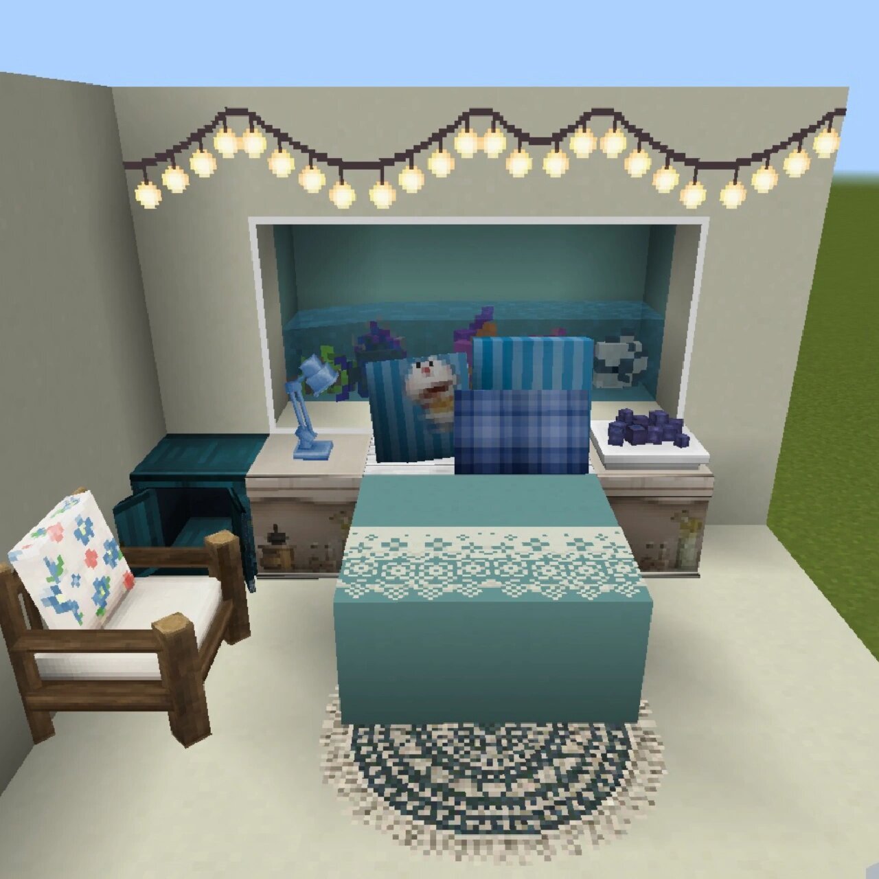 我的世界91床的四种设计