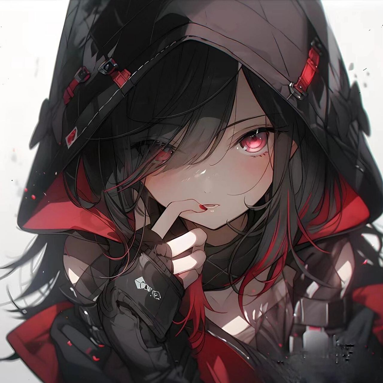 动漫女生头像一黑暗系 顺便说一下,我可能以后不会很常在线.