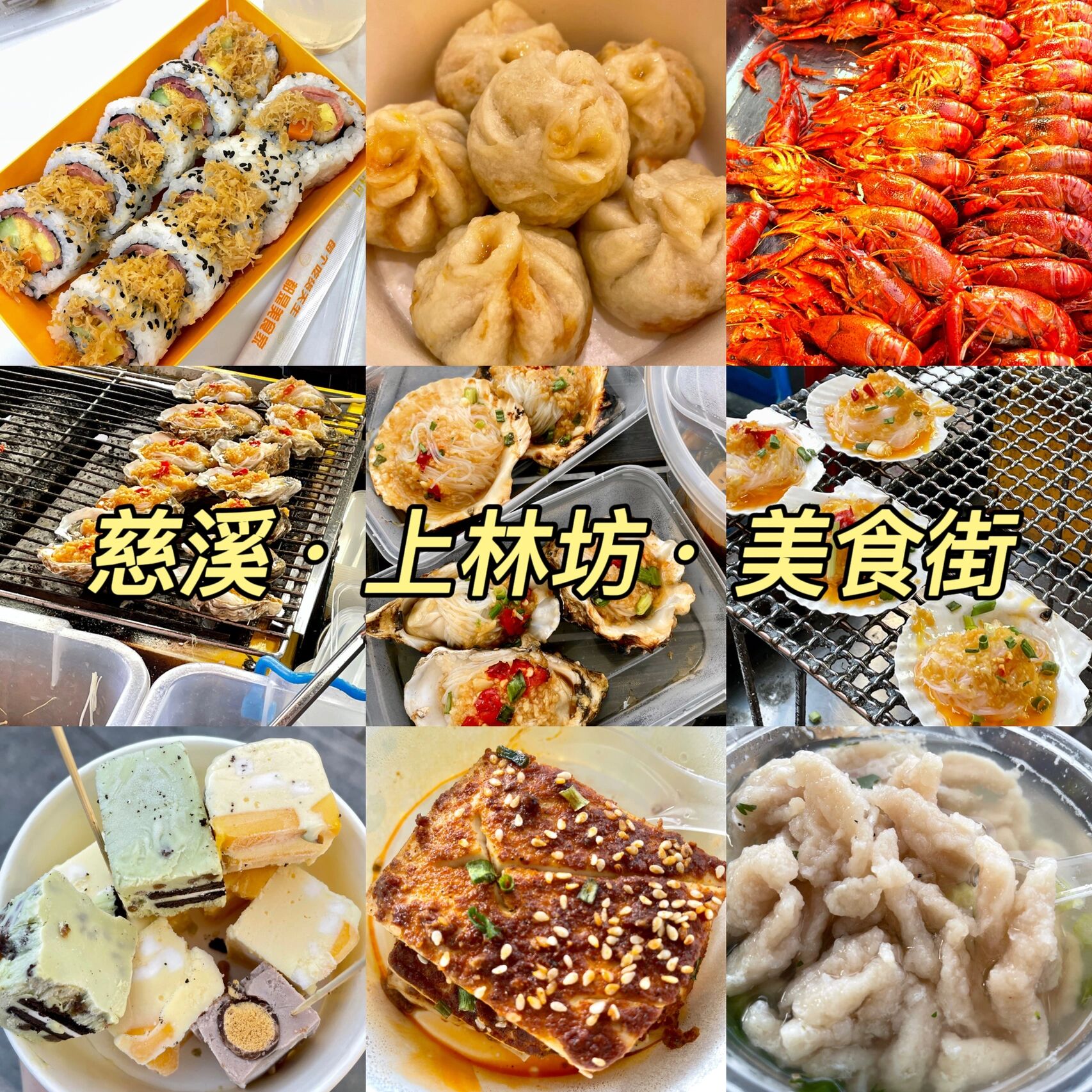 宁波慈溪美食街|上林坊小吃街美食街 救命98真的太喜欢这种地方了!