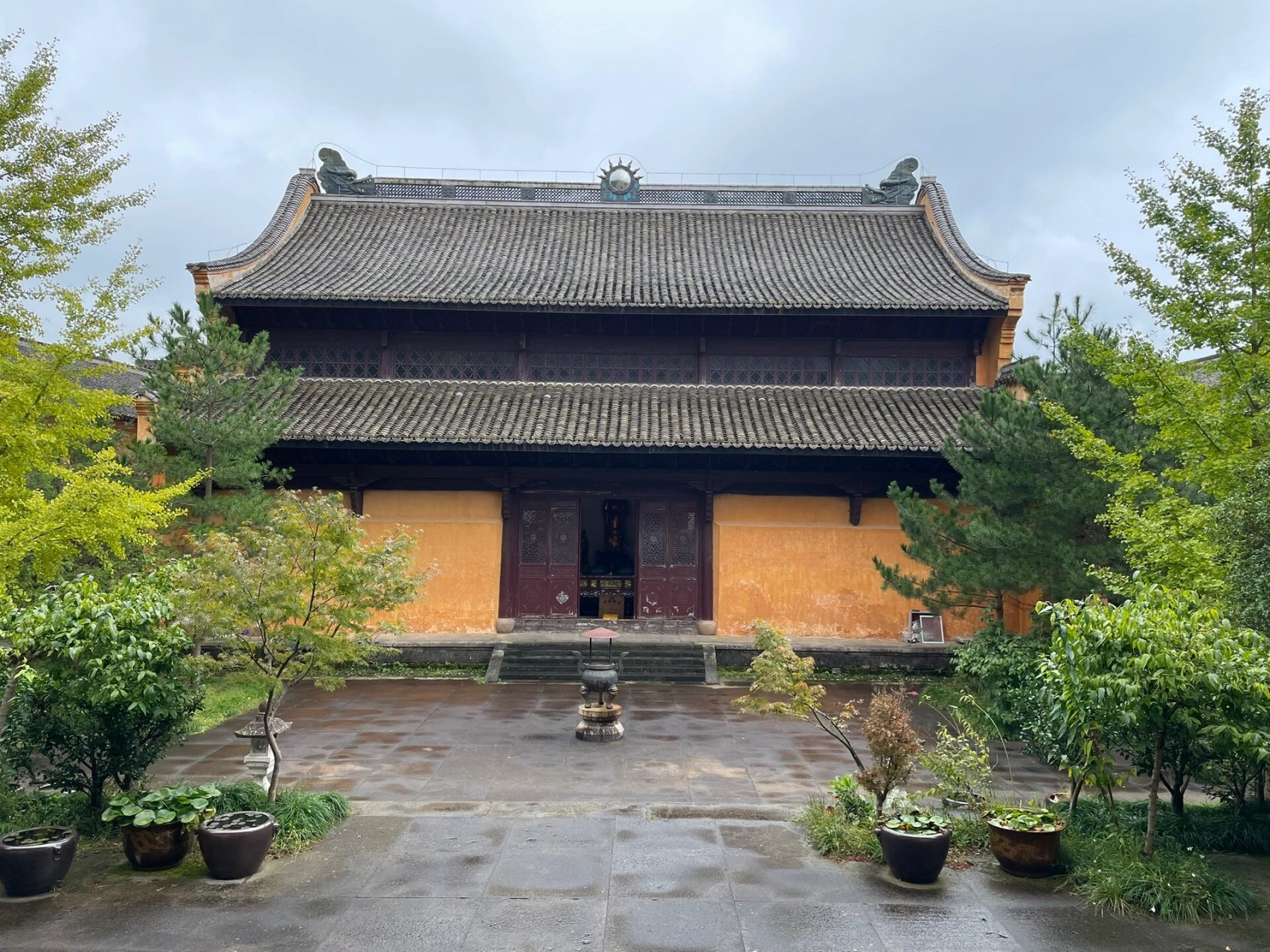 天台山 万年寺 太平鸿福,国清万年!国清寺人山人海,万年寺深远幽静!