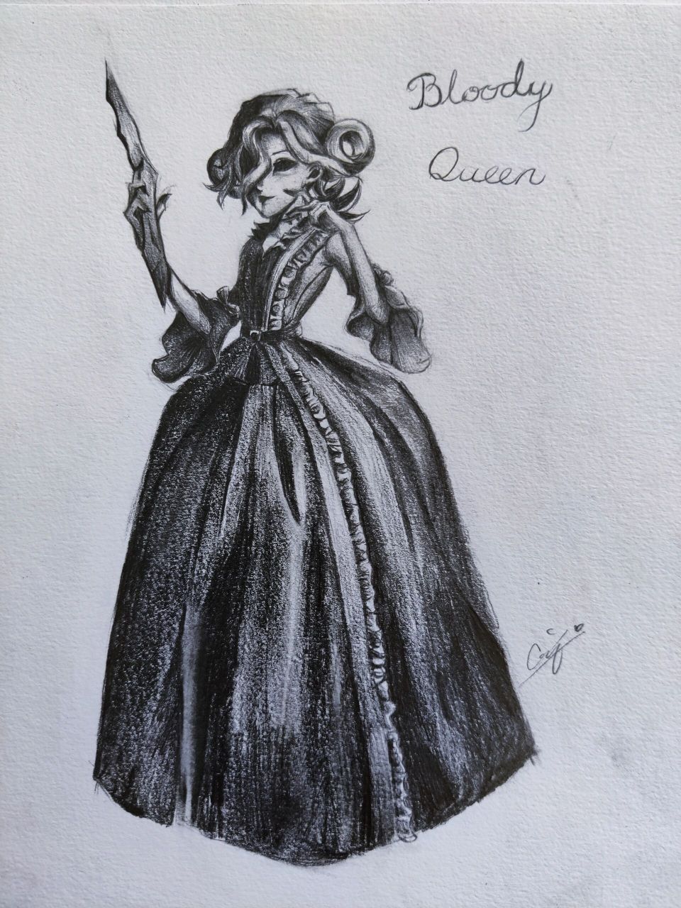 红夫人铅笔手绘9292 画了好久啊啊啊,尽力在还原原图 嘴巴那里的