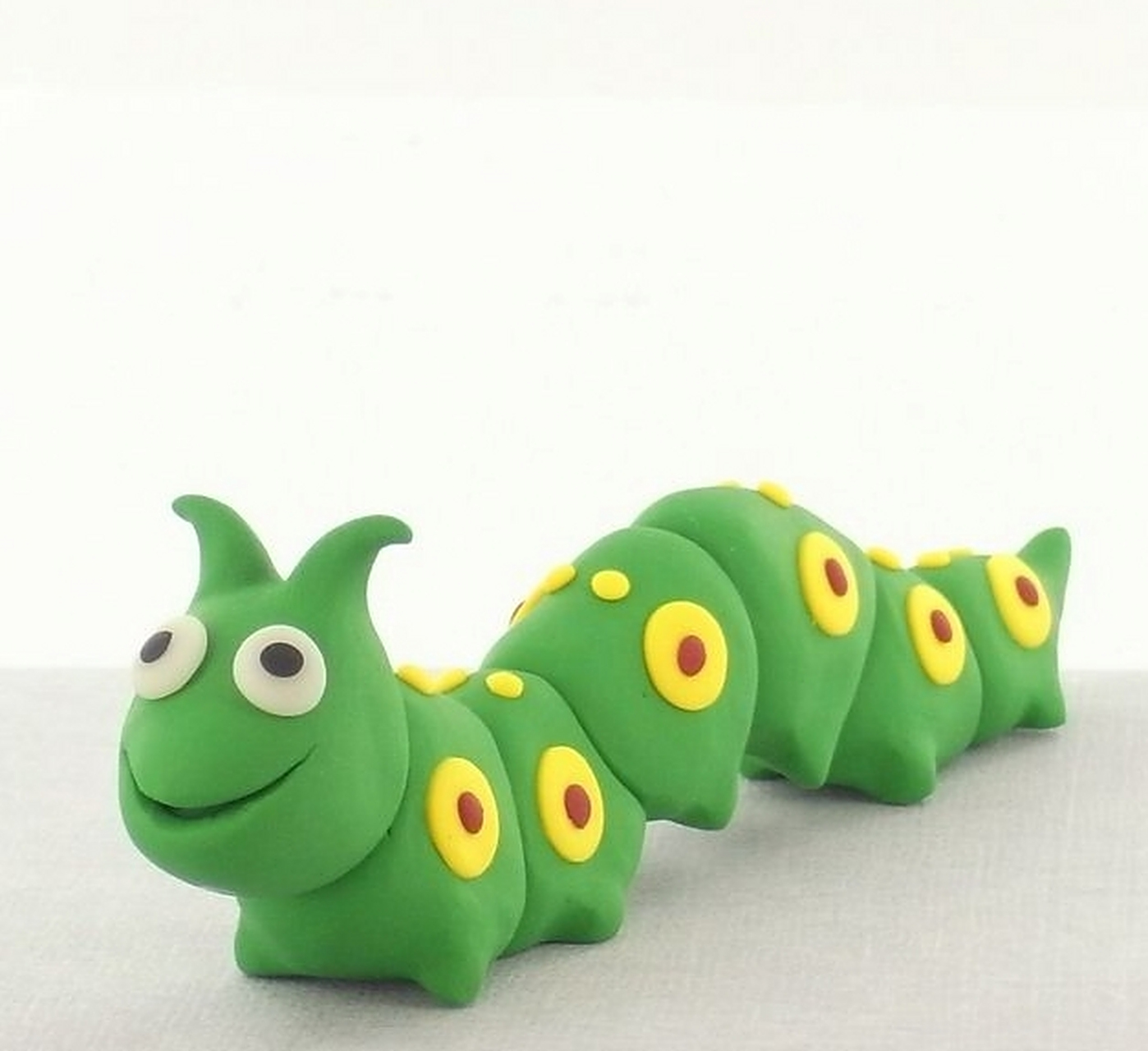 粘土手工毛毛虫|超级简单橡皮泥diy亲子手工 我的粘土世界